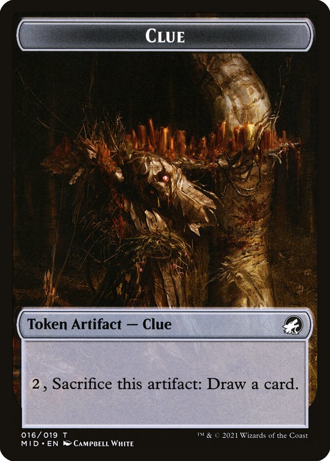 Illusion (006) // Clue (016) Double-Sided Token [Challenger Decks 2022 Tokens] | Gear Gaming Bentonville