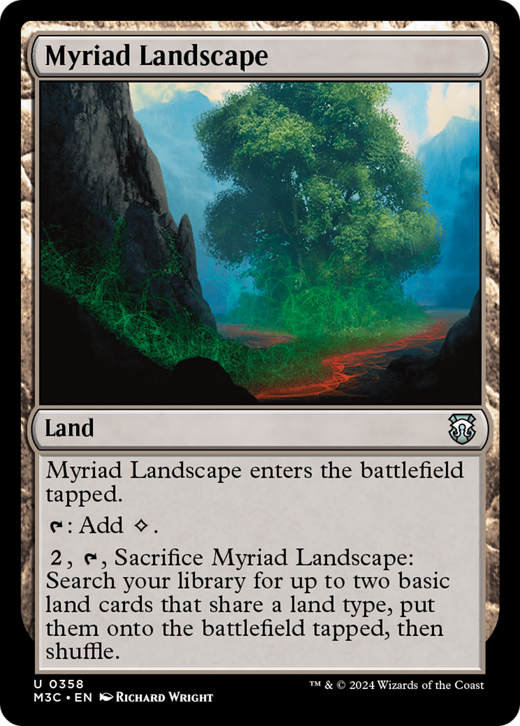 Myriad Landscape (Ripple Foil) [Modern Horizons 3 Commander] | Gear Gaming Bentonville