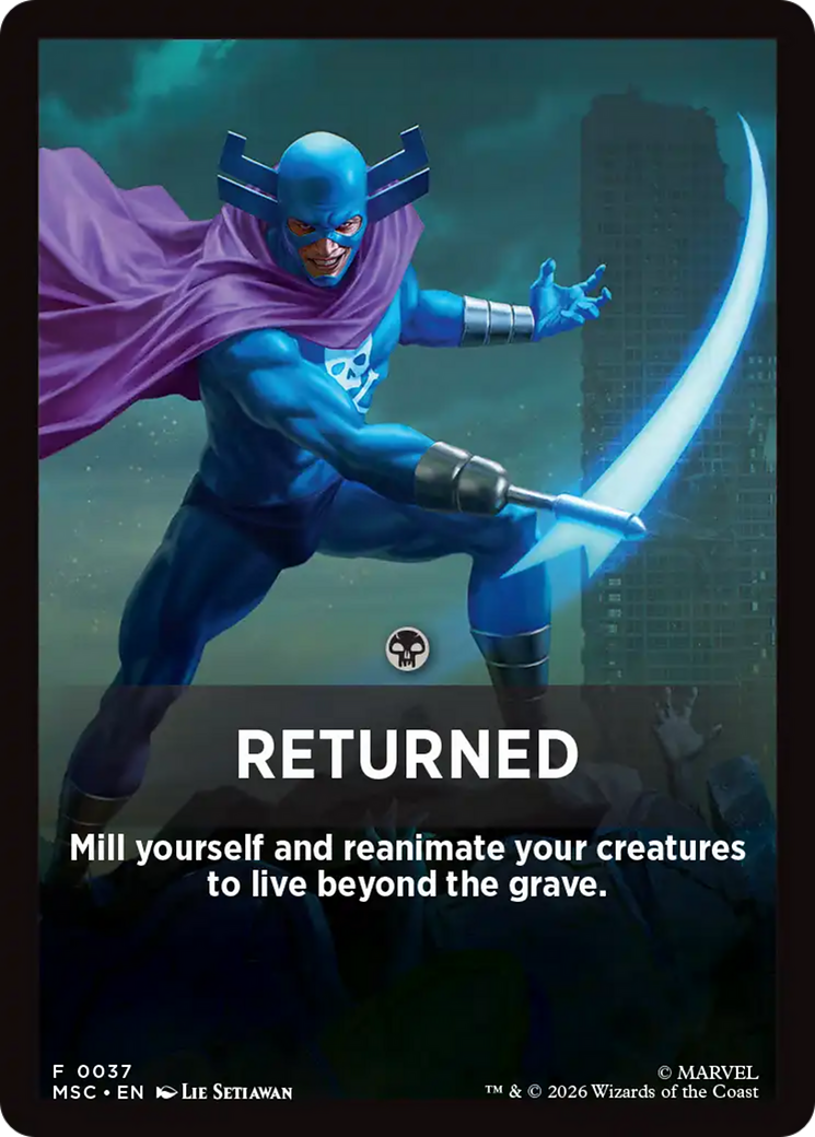 Returned Theme Card [Marvel Super Heroes Commander] | Gear Gaming Bentonville