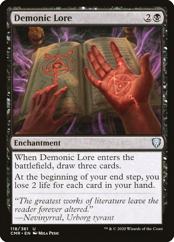 Demonic Lore [Commander Legends] | Gear Gaming Bentonville