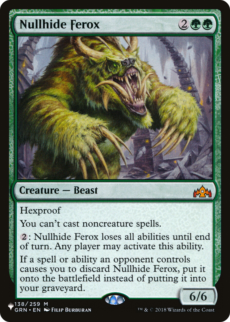 Nullhide Ferox [The List Reprints] | Gear Gaming Bentonville