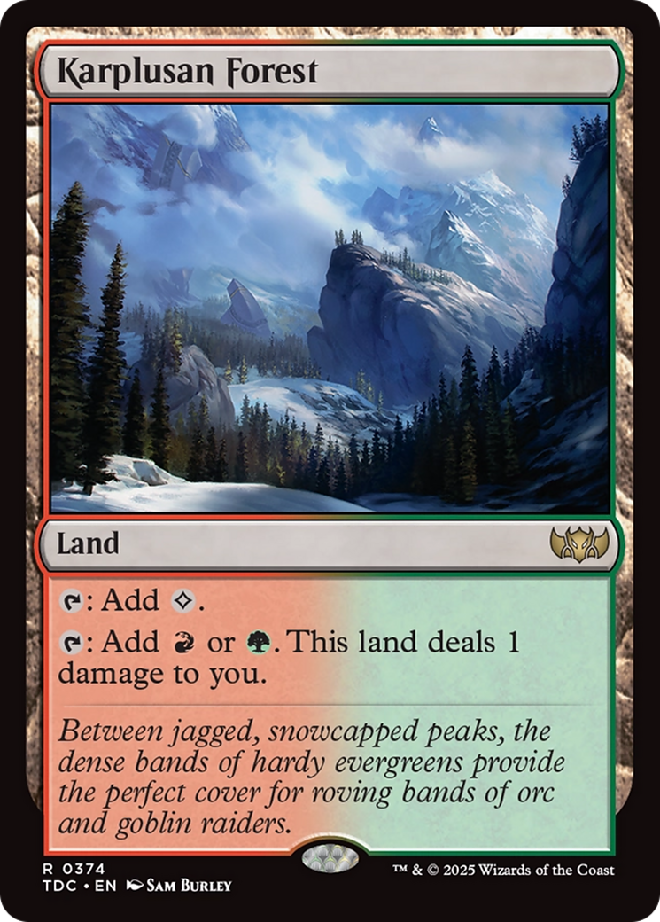Karplusan Forest [Tarkir: Dragonstorm Commander] | Gear Gaming Bentonville