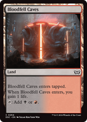 Bloodfell Caves [Duskmourn: House of Horror Commander] | Gear Gaming Bentonville