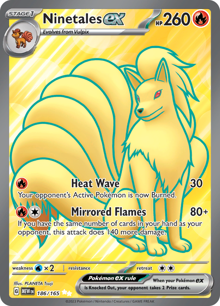 Ninetales ex (186/165) [Scarlet & Violet: 151] | Gear Gaming Bentonville