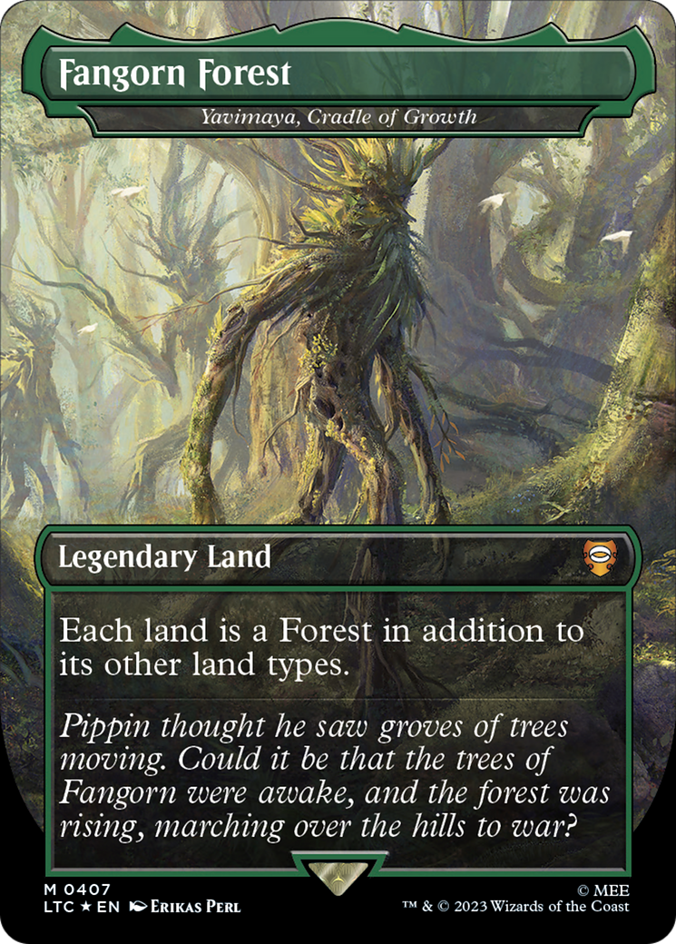 Fangorn Forest - Yavimaya, Cradle of Growth (Surge Foil Realms and Relics) [The Lord of the Rings: Tales of Middle-Earth Commander] | Gear Gaming Bentonville