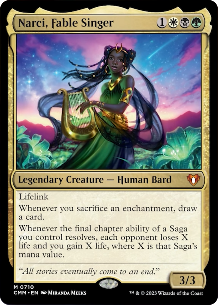 Narci, Fable Singer [Commander Masters] | Gear Gaming Bentonville