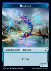 Illusion // Saproling Double-Sided Token [Commander Legends Tokens] | Gear Gaming Bentonville