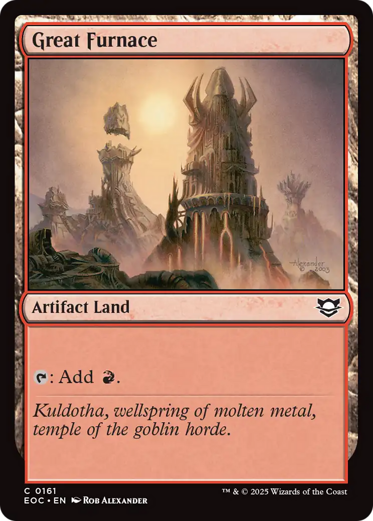 Great Furnace [Edge of Eternities Commander] | Gear Gaming Bentonville