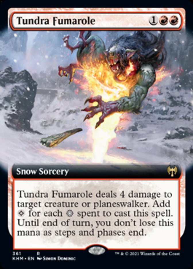 Tundra Fumarole (Extended Art) [Kaldheim] | Gear Gaming Bentonville