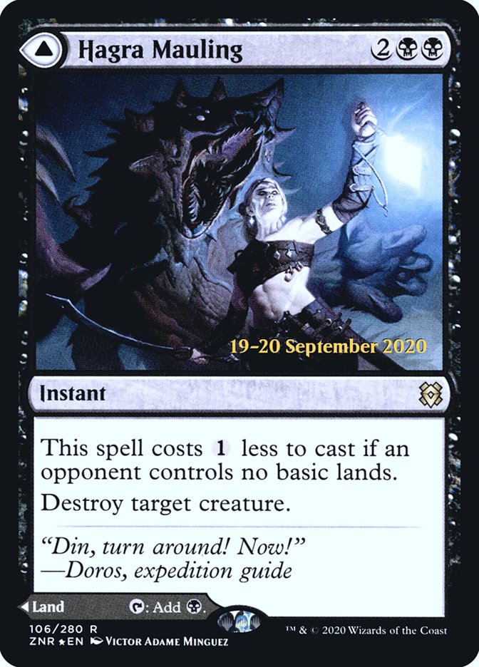 Hagra Mauling // Hagra Broodpit [Zendikar Rising Prerelease Promos] | Gear Gaming Bentonville