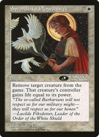 Swords to Plowshares (Oversized) [Oversize Cards] | Gear Gaming Bentonville
