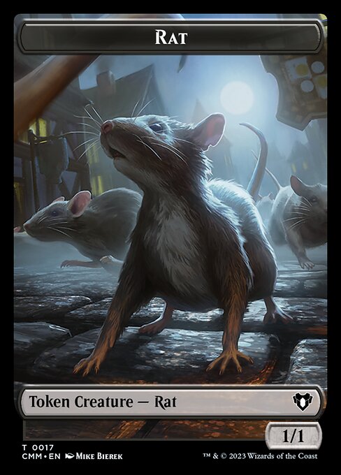 City's Blessing // Rat Double-Sided Token [Commander Masters Tokens] | Gear Gaming Bentonville