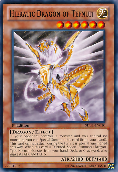 Hieratic Dragon of Tefnuit [SDBE-EN010] Common | Gear Gaming Bentonville