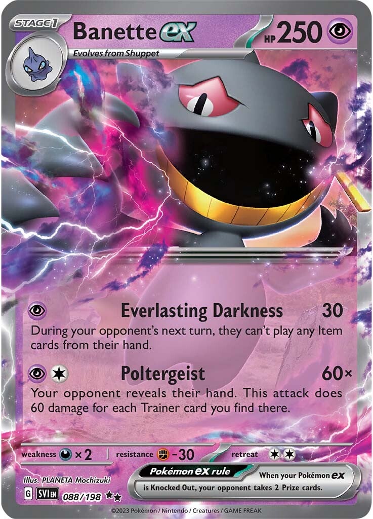 Banette ex (088/198) [Scarlet & Violet: Base Set] | Gear Gaming Bentonville