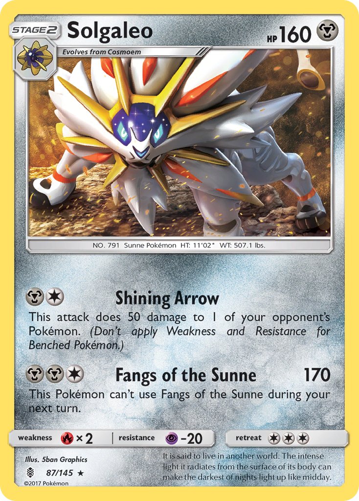 Solgaleo (87/145) (Theme Deck Exclusive) [Sun & Moon: Guardians Rising] | Gear Gaming Bentonville