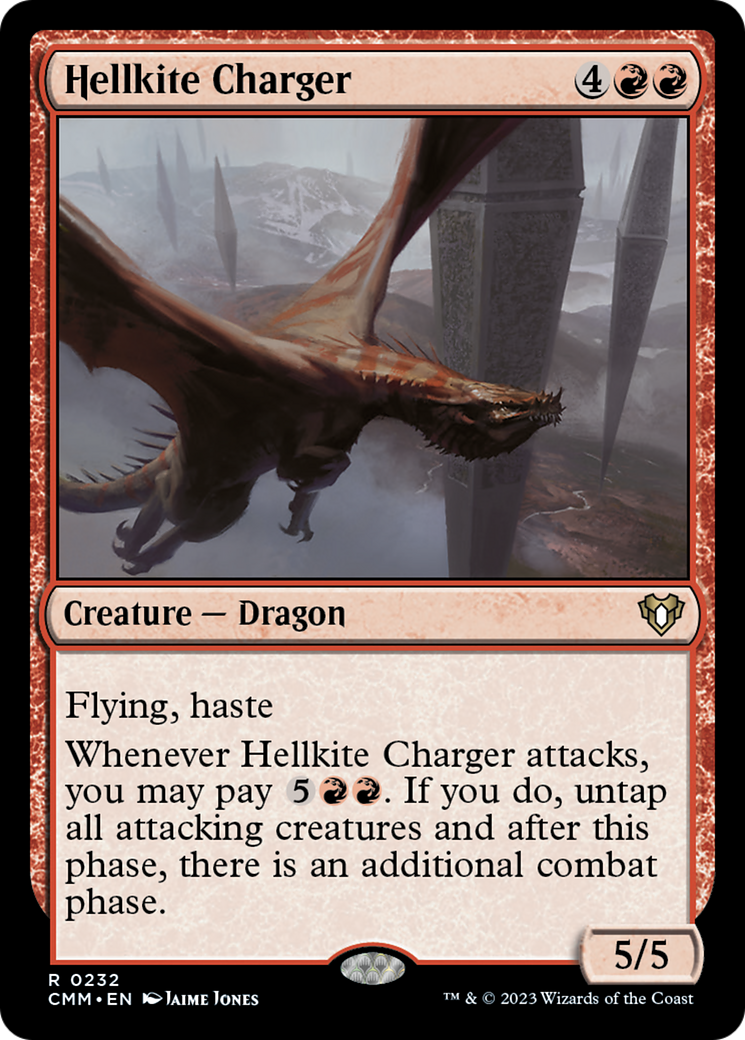 Hellkite Charger (Foil Etched) [Commander Masters] | Gear Gaming Bentonville