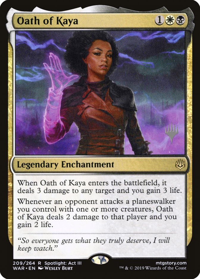 Oath of Kaya (Promo Pack) [War of the Spark Promos] | Gear Gaming Bentonville