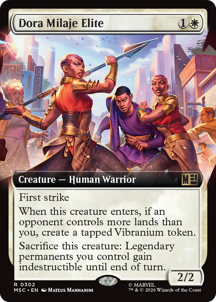 Dora Milaje Elite (Extended Art) [Marvel Super Heroes Commander] | Gear Gaming Bentonville