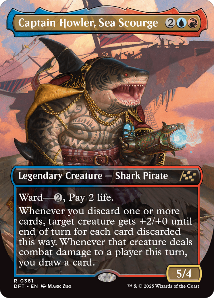 Captain Howler, Sea Scourge (Borderless) [Aetherdrift] | Gear Gaming Bentonville