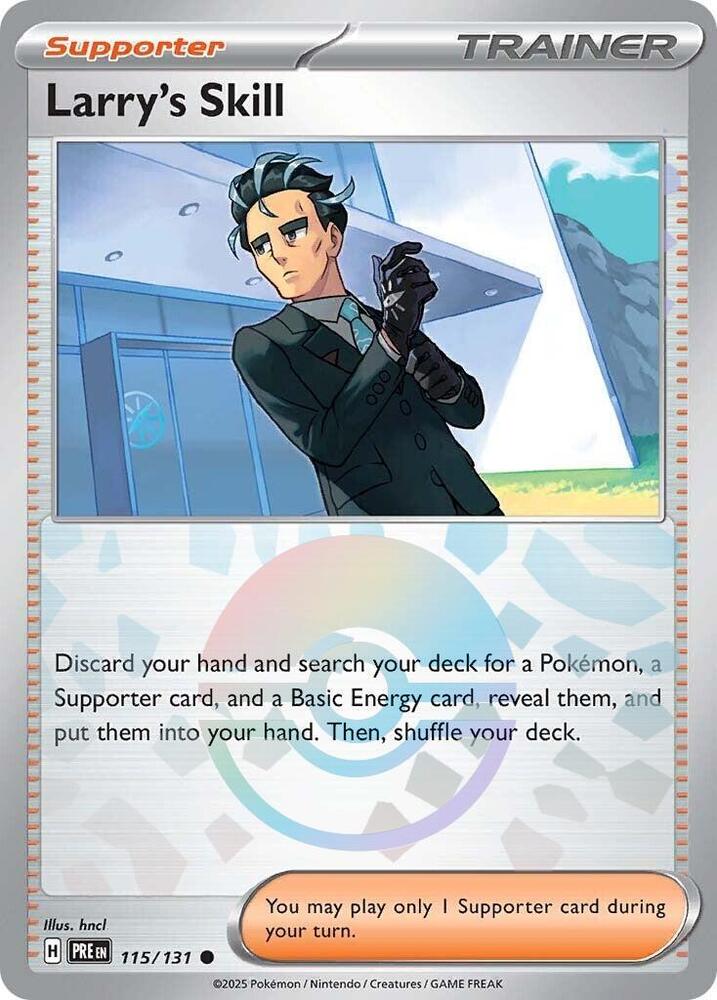 Larry's Skill (115/131) (Poke Ball Pattern) [Scarlet & Violet: Prismatic Evolutions] | Gear Gaming Bentonville