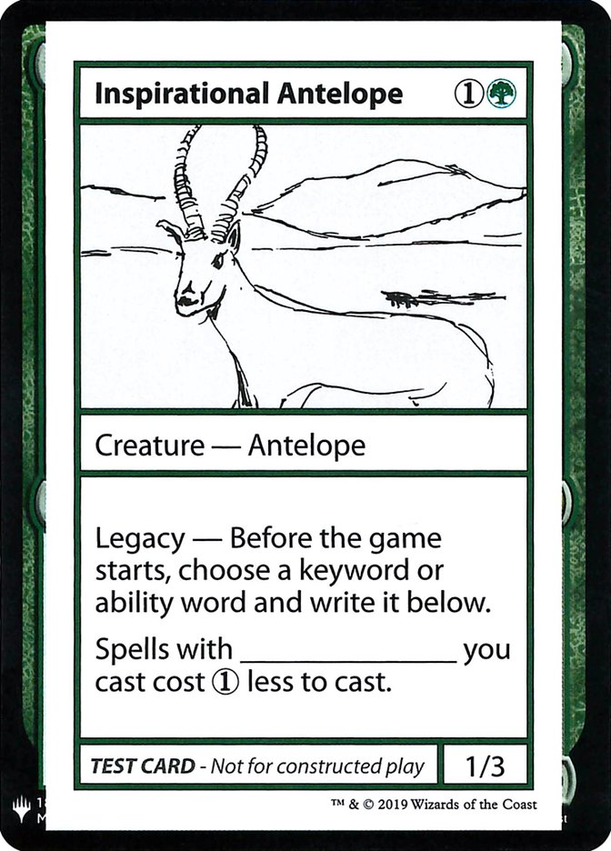 Inspirational Antelope [Mystery Booster Playtest Cards] | Gear Gaming Bentonville