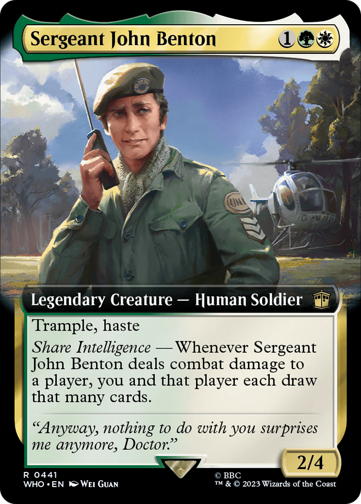 Sergeant John Benton (Extended Art) [Doctor Who] | Gear Gaming Bentonville