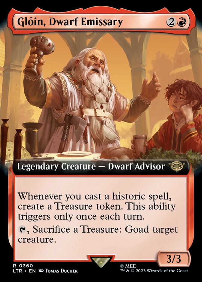 Gloin, Dwarf Emissary (Extended Art) [The Lord of the Rings: Tales of Middle-Earth] | Gear Gaming Bentonville