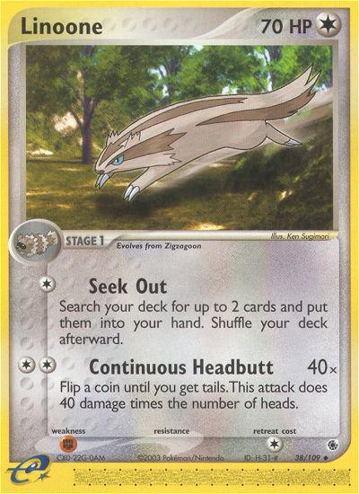 Linoone (38/109) [EX: Ruby & Sapphire] | Gear Gaming Bentonville