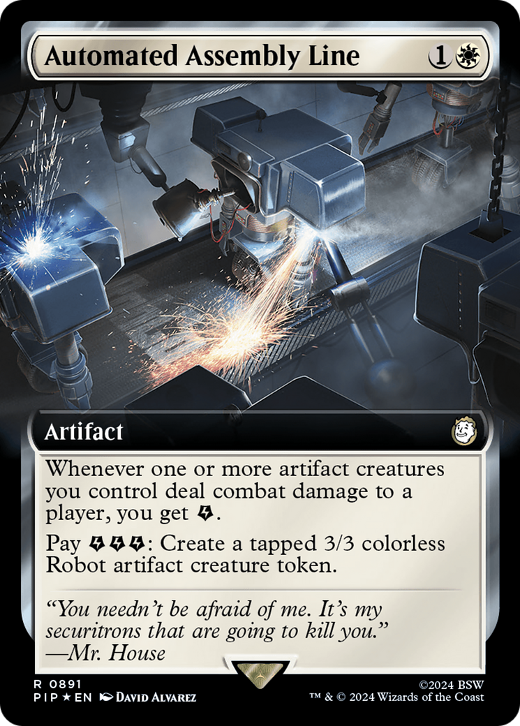 Automated Assembly Line (Extended Art) (Surge Foil) [Fallout] | Gear Gaming Bentonville