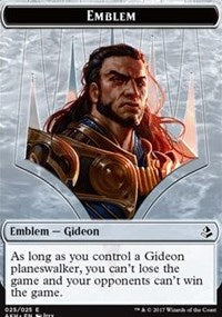 Gideon of the Trials Emblem // Zombie Double-Sided Token [Amonkhet Tokens] | Gear Gaming Bentonville