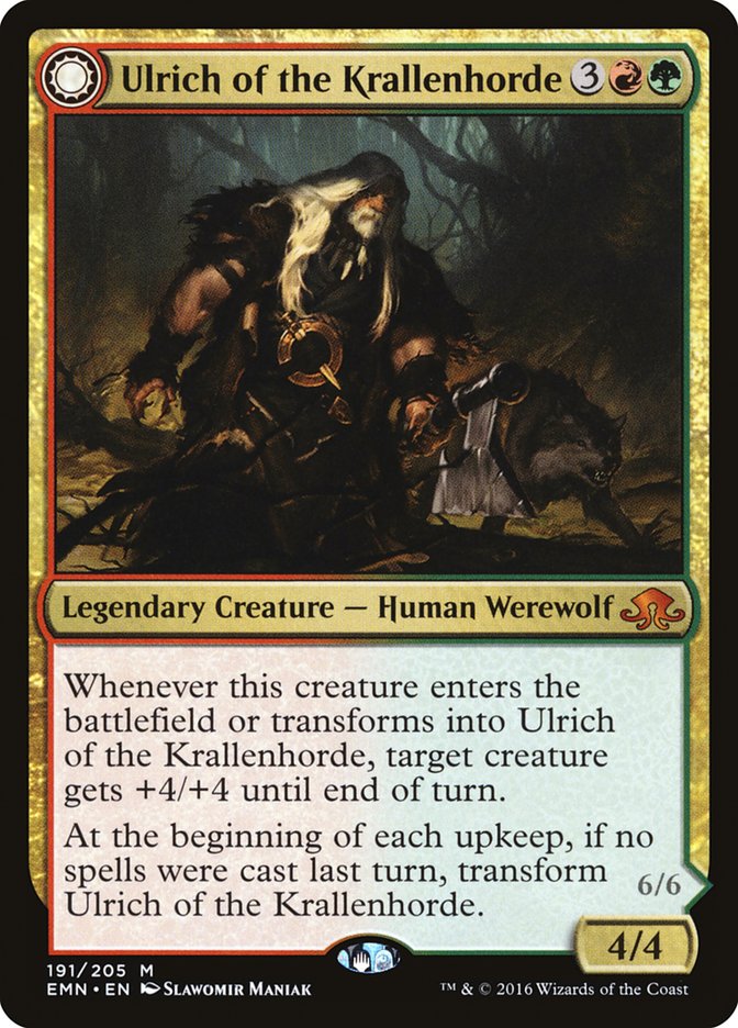 Ulrich of the Krallenhorde // Ulrich, Uncontested Alpha [Eldritch Moon] | Gear Gaming Bentonville