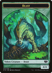 Elf Druid // Beast (020/036) Double-Sided Token [Commander 2014 Tokens] | Gear Gaming Bentonville