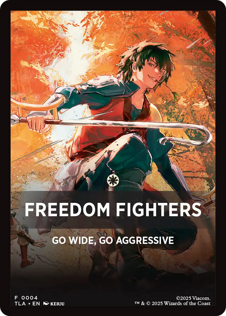 Freedom Fighters Theme Card [Avatar: The Last Airbender Tokens] | Gear Gaming Bentonville