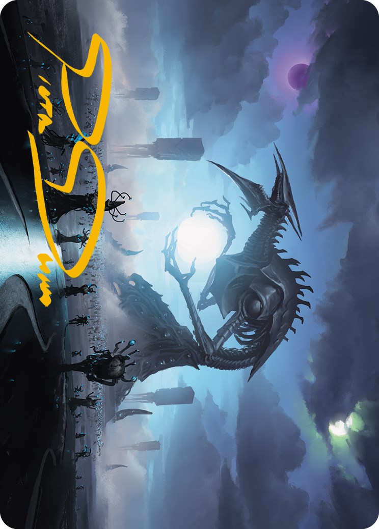 Blue Sun's Twilight Art Card (Gold-Stamped Signature) [Phyrexia: All Will Be One Art Series] | Gear Gaming Bentonville