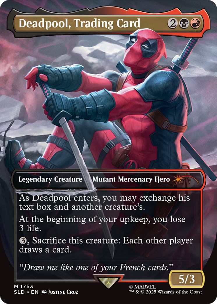 Deadpool, Trading Card (Rainbow Foil) [Secret Lair Drop Series] | Gear Gaming Bentonville