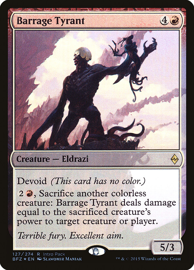 Barrage Tyrant (Intro Pack) [Battle for Zendikar Promos] | Gear Gaming Bentonville