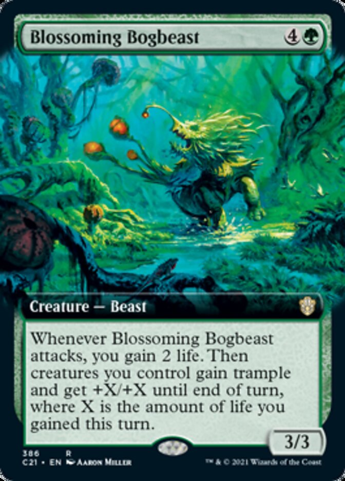 Blossoming Bogbeast (Extended Art) [Commander 2021] | Gear Gaming Bentonville