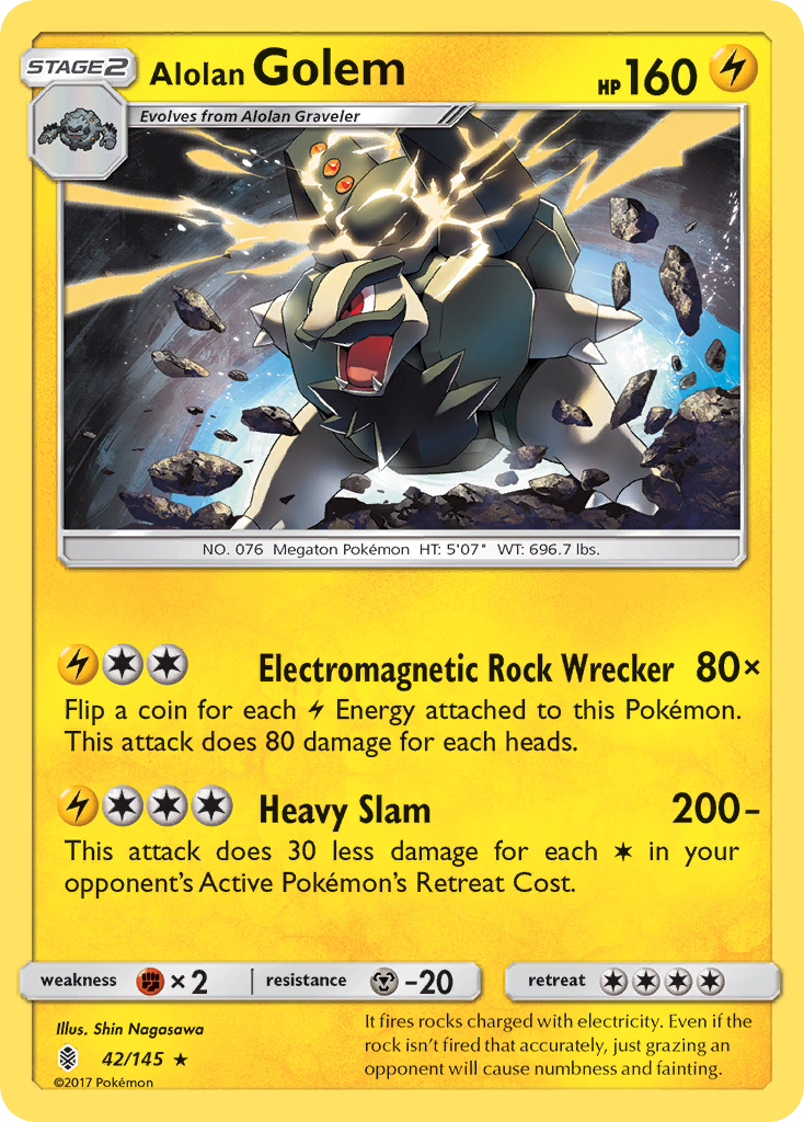 Alolan Golem (42/145) [Sun & Moon: Guardians Rising] | Gear Gaming Bentonville