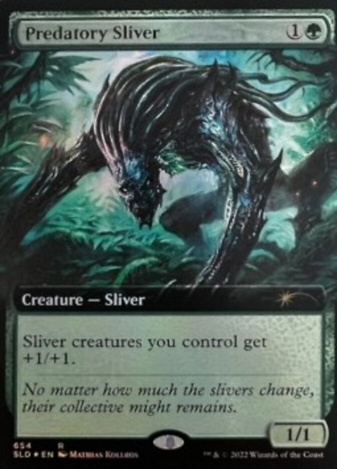 Predatory Sliver (Extended Art) [Secret Lair Drop Promos] | Gear Gaming Bentonville