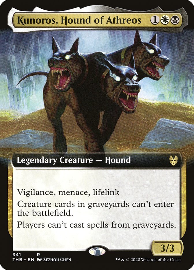 Kunoros, Hound of Athreos (Extended Art) [Theros Beyond Death] | Gear Gaming Bentonville