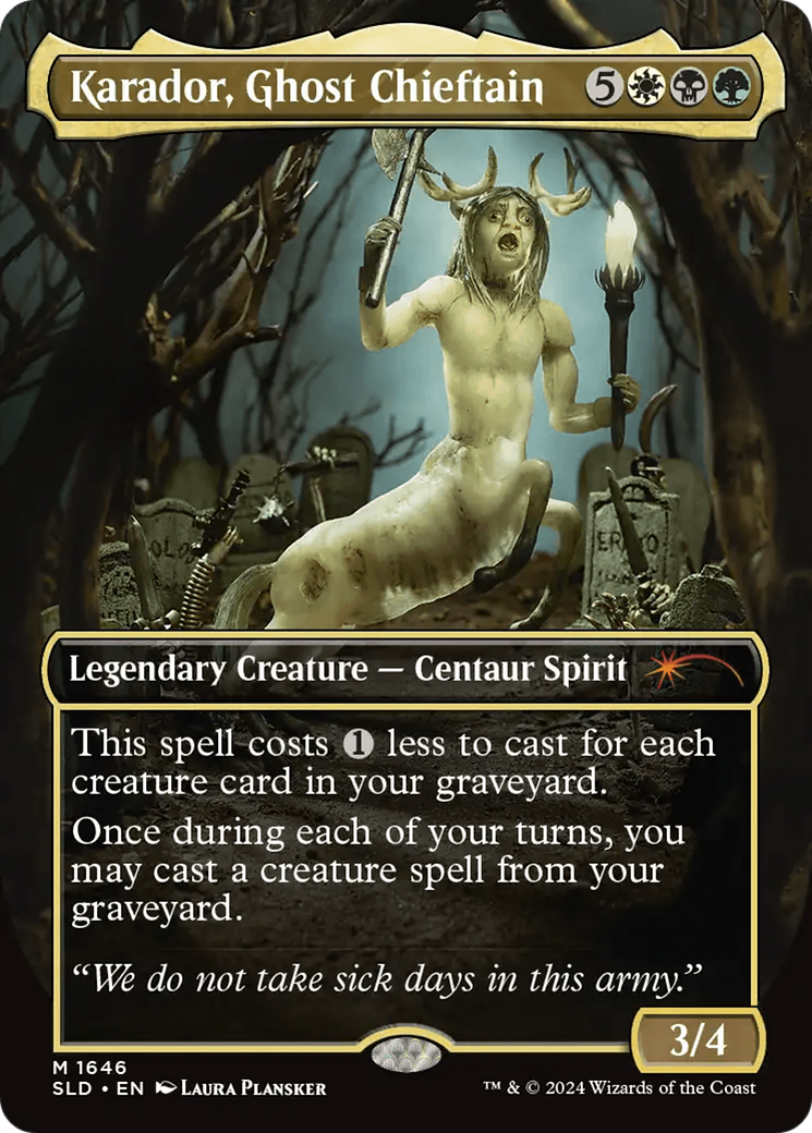 Karador, Ghost Chieftain (Rainbow Foil) [Secret Lair Drop Series] | Gear Gaming Bentonville