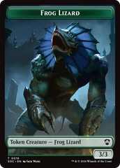 Boar // Frog Lizard Double-Sided Token [Secrets of Strixhaven Commander Tokens] | Gear Gaming Bentonville