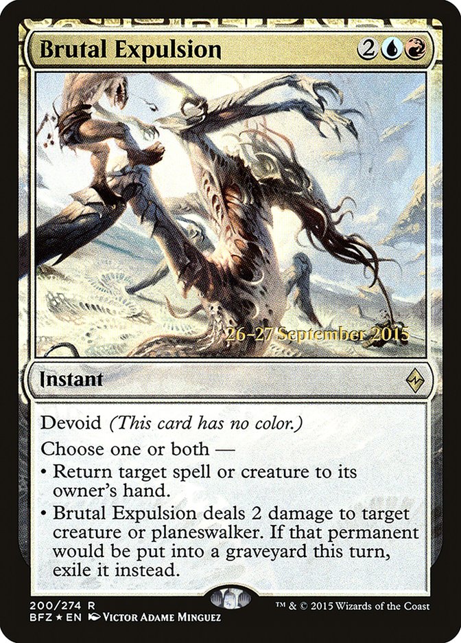 Brutal Expulsion [Battle for Zendikar Prerelease Promos] | Gear Gaming Bentonville