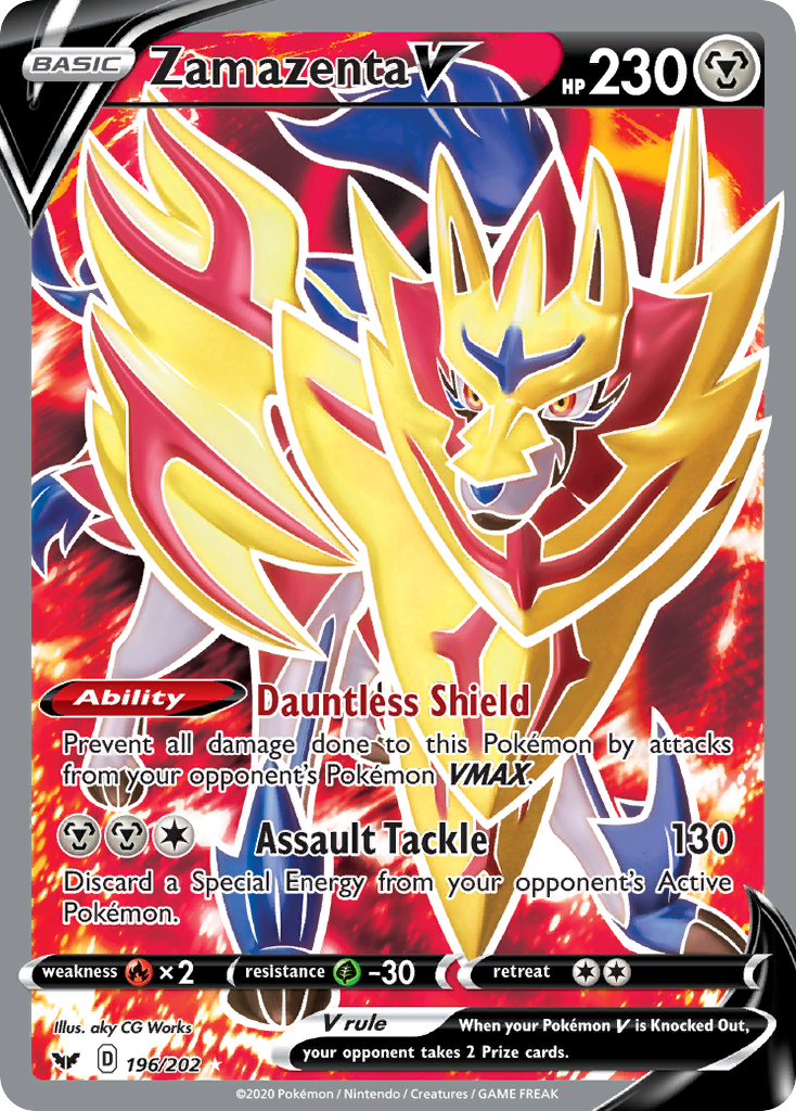 Zamazenta V (196/202) [Sword & Shield: Base Set] | Gear Gaming Bentonville