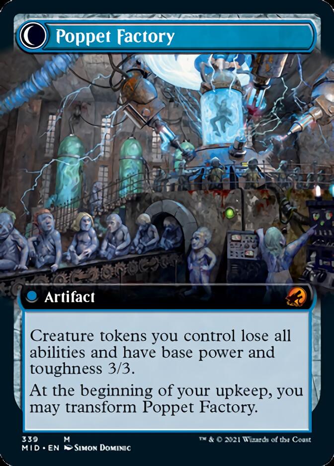 Poppet Stitcher // Poppet Factory (Extended Art) [Innistrad: Midnight Hunt] | Gear Gaming Bentonville