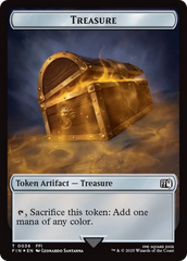 Foretell // Treasure Double-Sided Token (Surge Foil) [FINAL FANTASY Commander Tokens] | Gear Gaming Bentonville