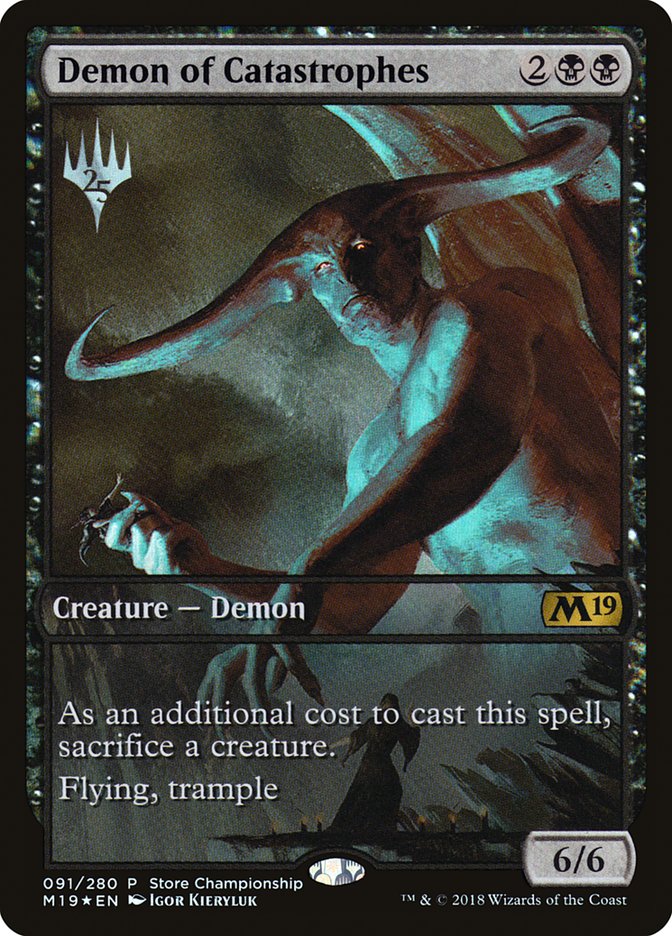 Demon of Catastrophes (Store Championship) (Full Art) [Core Set 2019 Promos] | Gear Gaming Bentonville