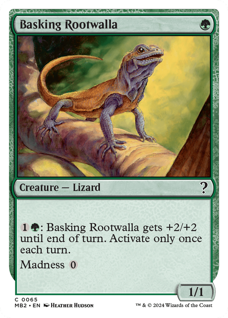 Basking Rootwalla (White Border) [Mystery Booster 2] | Gear Gaming Bentonville