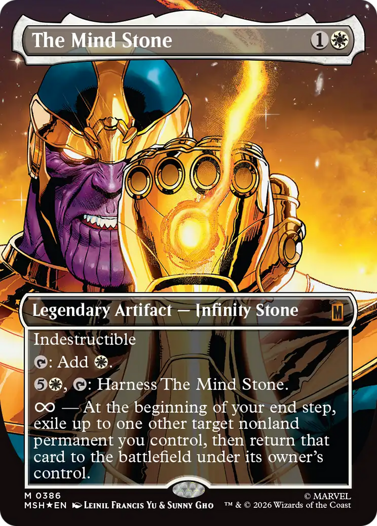 The Mind Stone (Borderless) [Marvel Super Heroes] | Gear Gaming Bentonville