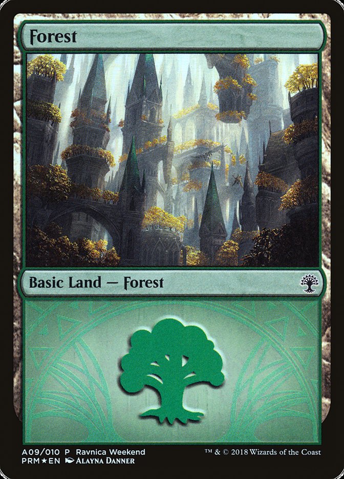 Forest (A09) [Ravnica Allegiance Ravnica Weekend] | Gear Gaming Bentonville